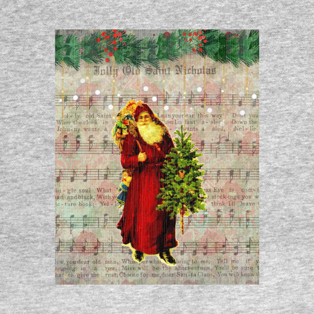 Jolly Old St. Nicholas Vintage Christmas Santa Design by 4Craig